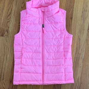 Amazon Essentials Girls Pink Puffer Vest L 10 Quilted Lightweight Zip Jacket